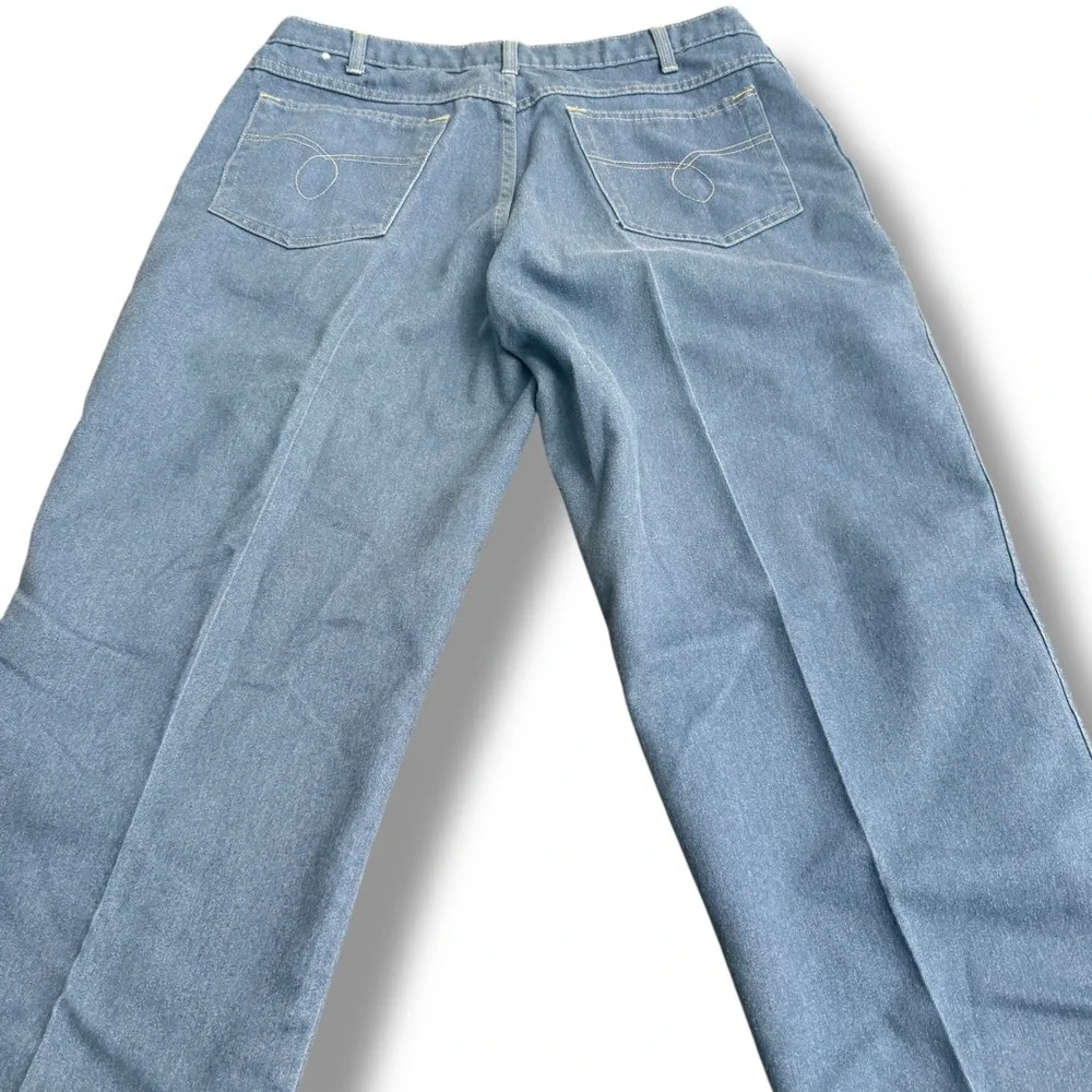 Towncraft Mens Blue Denim Jeans‎ 38x30 (36x30) Straight Leg Classic Fit Cotton